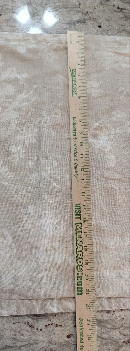 Martex 100% Cotton King Sz Pillow Shams Cabbage Rose Cream White Eco Free Vegan